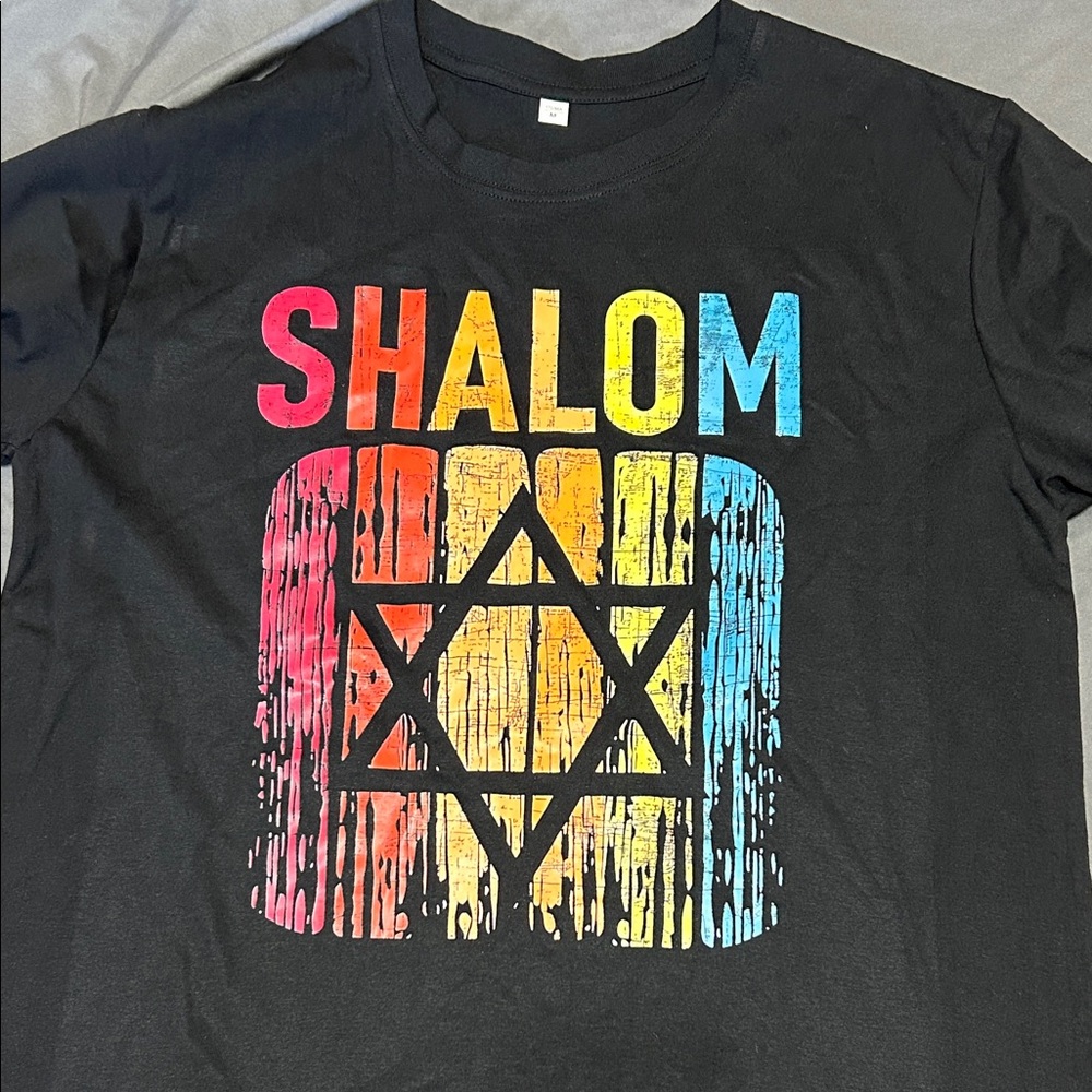 Shalom Black Tee